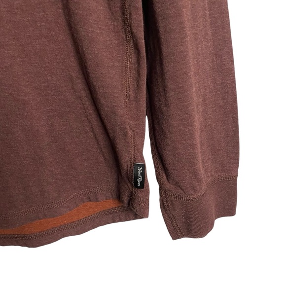 Wind River Men's Burgundy Henley Crewneck Shirt - Picture 4 of 8